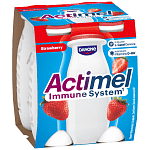 Actimel Ρόφημα Γιαουρτιού Φράουλα 4x100gr