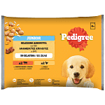 Pedigree Τροφή Junior Μους Συκώτι Ρύζι 4x100gr
