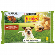 Friskies Τροφή Σκύλου Φακελάκι Αρνί & Καρότο (4x100gr)