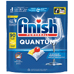 Finish Quantum All in 1 Ταμπλέτες Πλυντηρίου Πιάτων Λεμόνι 90τεμ