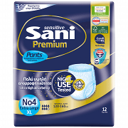 Sani Premium Pants Εσώρουχα Ακράτειας Ν.4 Extra Large 12τεμ
