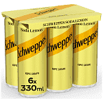 Schweppes Σόδα Λεμόνι 6x330ml