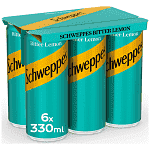 Schweppes Bitter Lemon 330ml 6τεμ