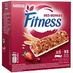 Nestle Fitness Μπάρες Δημητριακών Red Berries 6x23,5gr