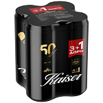 Kaiser Μπίρα Κουτί 500ml (3+1 Δώρο)