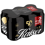 Kaiser Μπίρα Κουτί 330ml 4+2 Δώρο