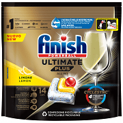 Finish Ultimate Plus Caps Πλυντηρίου Πιάτων Lemon 14τεμ