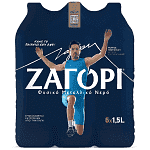 Ζαγόρι Φυσικό Μεταλλικό Νερό 1,5lt 6τεμ