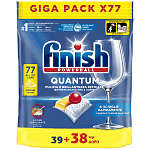 Finish Quantum All in One Ταμπλέτες Πλυντηρίου Λεμόνι 892gr 39+38τεμ Δώρο