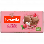 Terravita Σοκολάτα Γάλακτος Γεμιστή Raspberry 100gr