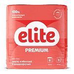 Elite Premium Χαρτί Υγείας 3φύλλων 8άρι 0,600kg