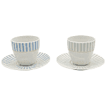 Tabletop Βasics Φλιτζάνι Με Πιατάκι Πορσελάνη 90ml Σετ 2τεμ