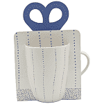 Tabletop Basics Κούπα Πορσελάνης Blue Dots2 340ml