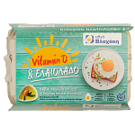 Βλαχάκη Αυγά Αυγά Αχυρώνα Με Βιταμινή D+ Eλαιόλαδο 6άδα 53-63 Μedium