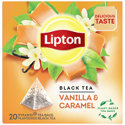 Lipton Μαυρο Τσάι Βανίλια-Καραμέλα 20 Πυραμίδες