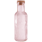 Tabletop Basics Μπουκάλι Νερού Γυάλινο Καπάκι Φελού Γκρι 1ltt