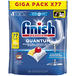 Finish Quantum All in 1 Ταμπλέτες Πλυντηρίου Πιάτων Λεμόνι 77τεμ