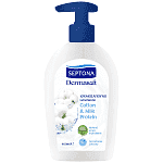 Septona Dermasoft Κρεμοσάπουνο Άντλια Cotton & Milk 400ml