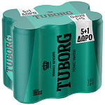 Tuborg Tonic Κουτί 330ml 5+1 Δώρο