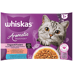 Whiskas Φακελάκια Γάτας Aromatic Μυρωδικά 4x85gr