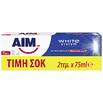 Aim Οδοντόκρεμα White System 2x75ml