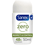 Sanex Zero% Respect & Control Αποσμητικό Roll-on 50ml