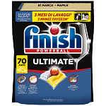 Finish Ultimate Caps Πλυντηρίου Πιάτων Lemon 70τεμ
