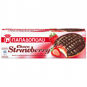 Παπαδοπούλου Μπισκότα Choco Strawberry 150gr