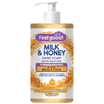 Feel Good Κρεμοσάπουνο Μέλι & Γάλα Βαλβίδα 400ml