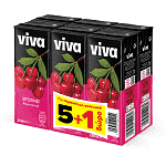 Viva Φρουτοποτό Βύσσινο 250ml 5+1