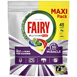 Fairy Platinum Plus Ταμπλέτες Πλυντηρίου Πιάτων Miracle 45τεμ