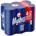 Mythos 0,0% Αλκοόλ Μπίρα Κουτί 330ml 4+2 330ml