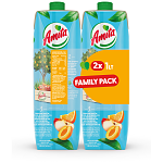 Amita Πορτοκάλι Βερύκοκο Μήλο Οικογενειακή Συσκευασία 1lt 2τεμ