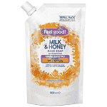 Feel Good! Κρεμοσάπουνο Ανταλλακτικό Milk & Honey 900ml