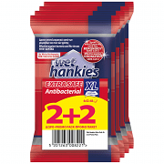 Wet Hankies Υγρά Μαντηλάκια Extra Safe XL 12τεμ 2+2 Δώρο