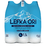 Λευκά Όρη Φυσικό Μεταλλικό Νερό 1,5lt 6τεμ