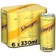 Schweppes Σόδα Λεμόνι 6x330ml