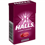 Halls Cherry Καραμέλες Χωρίς Ζάχαρη Κουτί 28gr