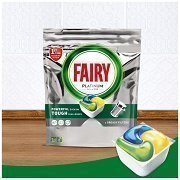 Fairy Platinum Κάψουλες Πλυντηρίου Πιάτων Λεμόνι 33τεμ + 33τεμ. Δώρο