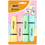 Bic Highlighter Flat Bl2 Pastel 4τεμ