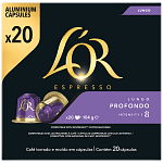 L'OR Κάψουλες Lungo Profondo Συμβατές Με Μηχανές Nespresso* 20τεμ