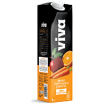 Viva Fresh Φυσικός Χυμός Μήλο-Πορτοκάλι-Καρότο 1lt
