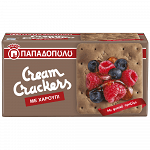 Παπαδοπούλου Cream Crackers Με Χαρούπι 190gr