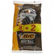 BIC Metal Ξυριστική Μηχανή Οικογενειακή Συσκευασία 8+2 Δώρο