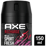 Axe Recharge Αποσμητικό Σώματος Σπρέυ Sport Fresh 150ml