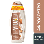 Vidal Shower Gel Almond & Carite 2x750ml