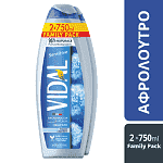 Vidal Shower Gel Talc 2x750ml