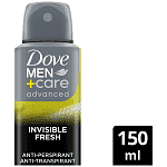 Dove Men Αποσμητικό Σώματος Σπρέι Advanced Invisible Fresh 150ml
