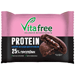 Vitafree Μπισκότα Protein Με Γέμιση Σοκολάτα 50gr
