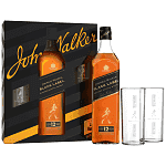 Johnnie Walker Ουίσκι Black 700ml 2 Ποτήρια